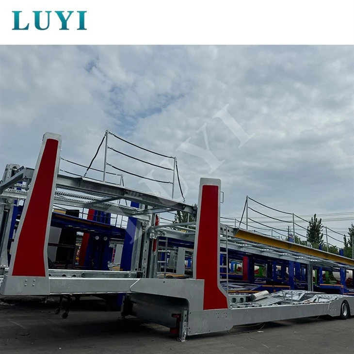 2 Axes Car Carrier Semi Tailer Galvanization Of The Entire Vehicle 2 Axes Car Carrier Semi Tailer Galvanization Of The Entire Vehicle