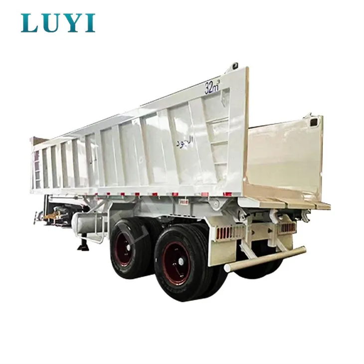 2-nápravový nákladný príves Vysokokvalitný náves so zadným sklápačom