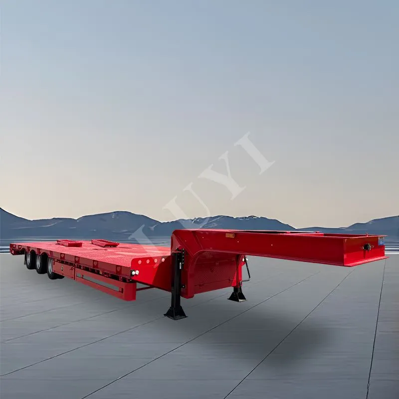 3-nápravový 80{3}}tonový náves s nízkym podvozkom