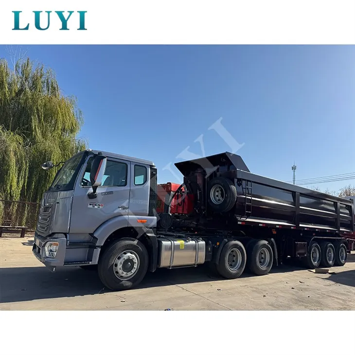 3-nápravový náves s hydraulickým zadným sklápacím-typom U-typu U