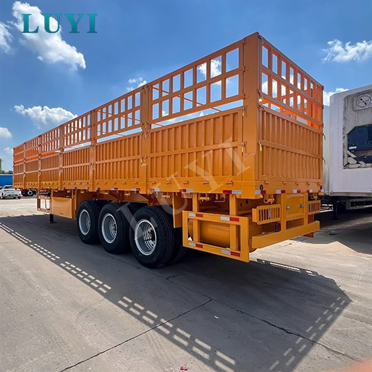 80 Ton 3‑Axle Stake Semi‑Trailer For Sudan Heavy Cargo Haulage suppliers