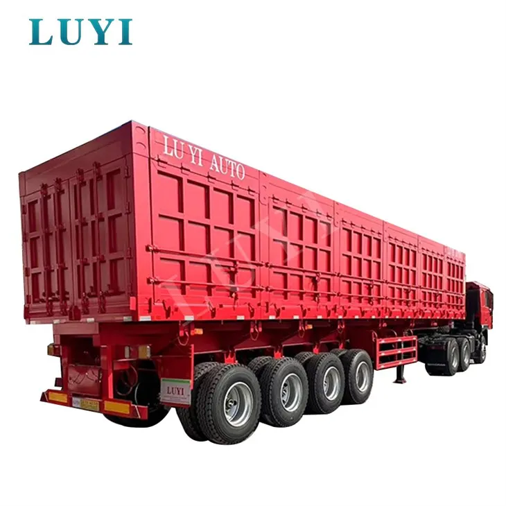 4-nápravový náves s bočným sklápačom pre stavebníctvo a baníctvo