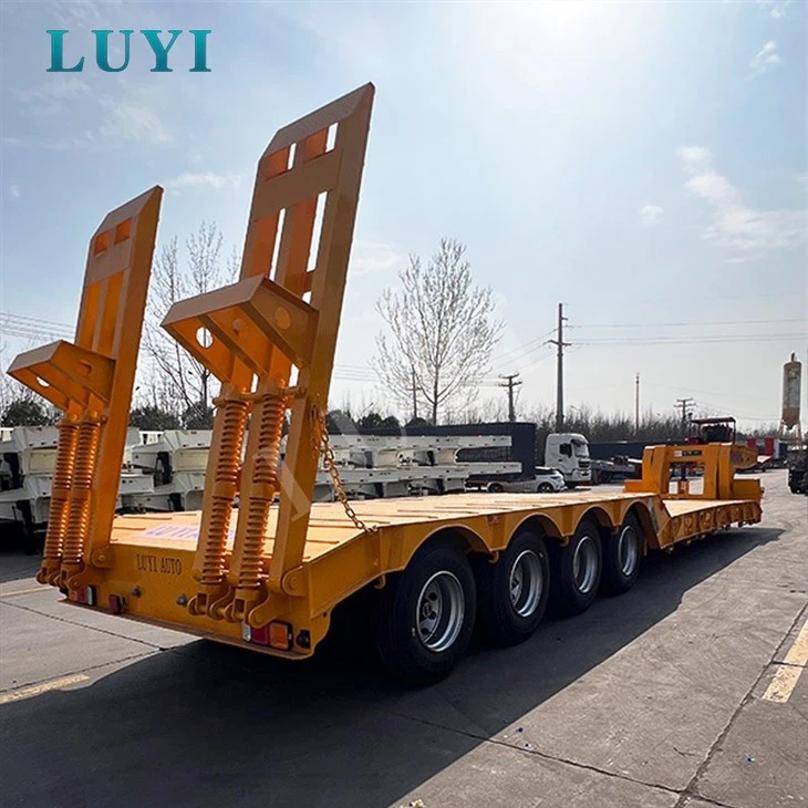 Professional Four Axle Gooseneck Lowbed Supplier high quality