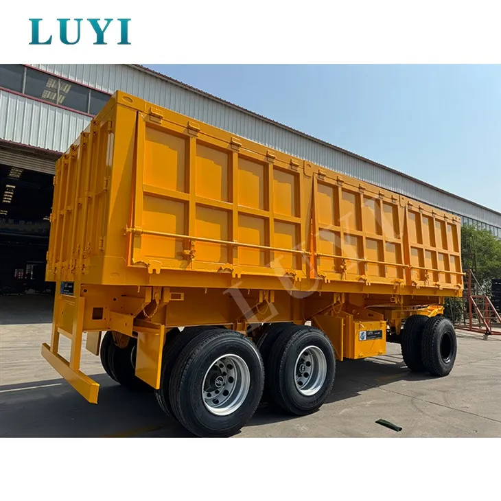 Dva nápravy typu typu typu Side Tipping Semiler Trailer